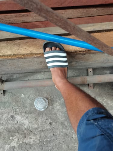 Customer photo review of adidas Adilette Aqua Slides