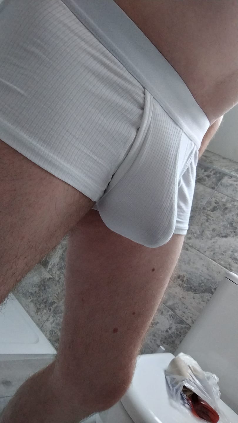 Customer photo review of 3 Pack Separate Ball Support Pouch Trunks