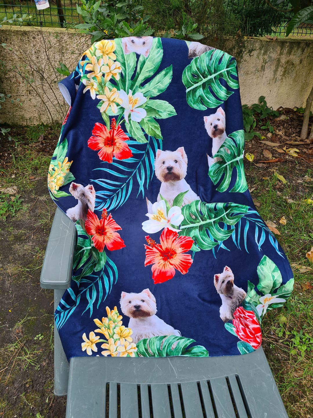 Customer photo review of Votre photo - Serviette de plage personnalisée