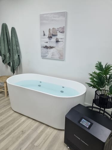 Customer photo review of Nordhaus Ice Bath - WIFI - Matte White - Fluted