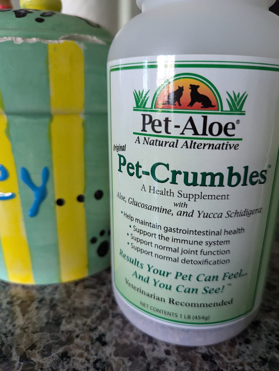 Customer photo review of Pet-Aloe Crumbles