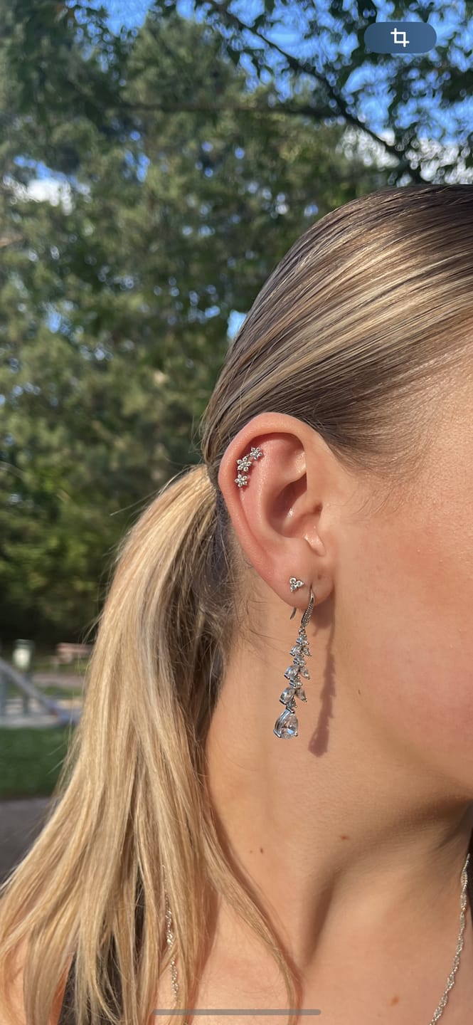 Customer photo review of Flowerish Piercing | Titan