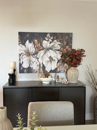 Customer photo review of 'Glory Flower' Framed Canvas