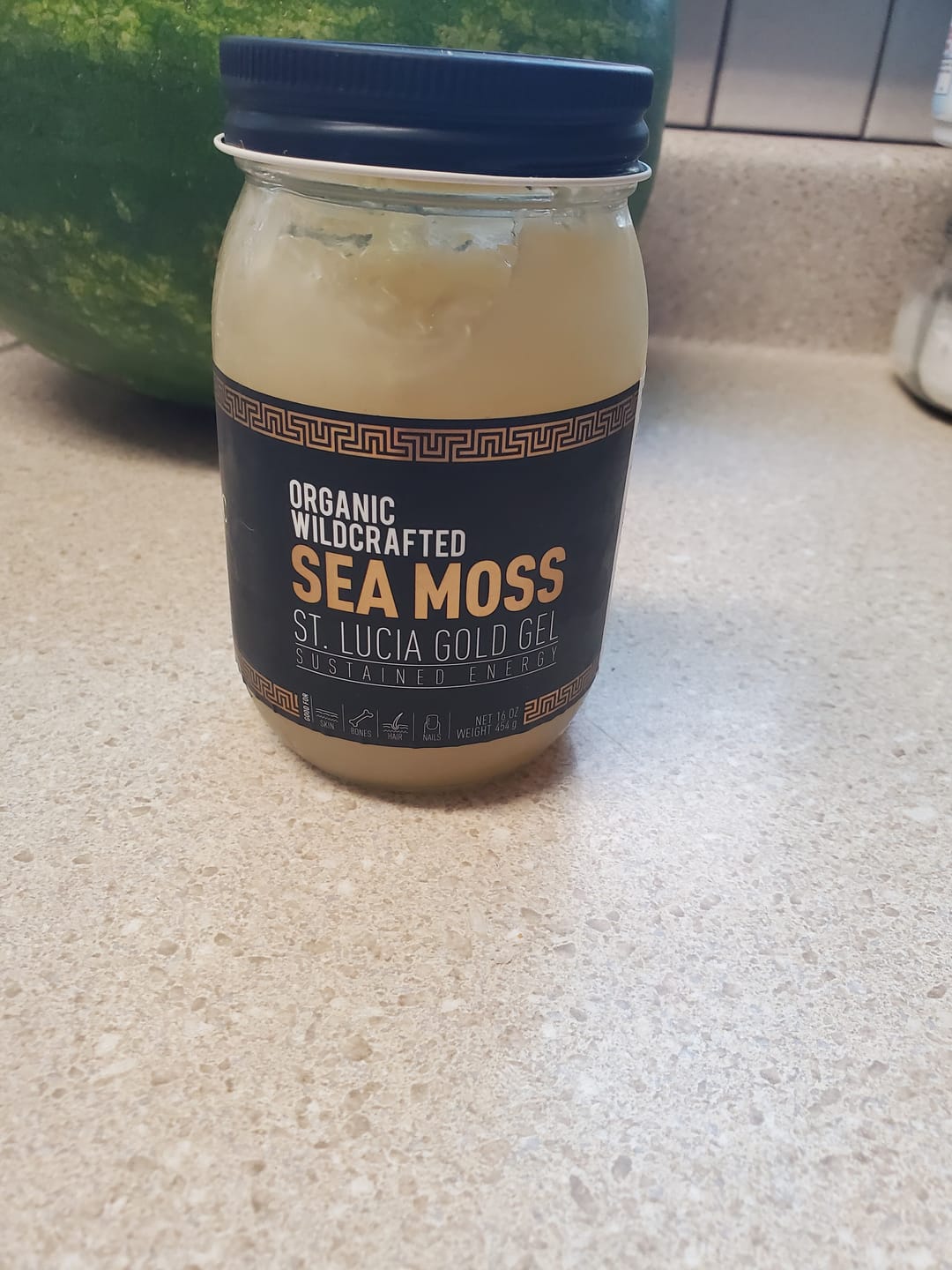 Customer photo review of St Lucia Gold Sea Moss Gel