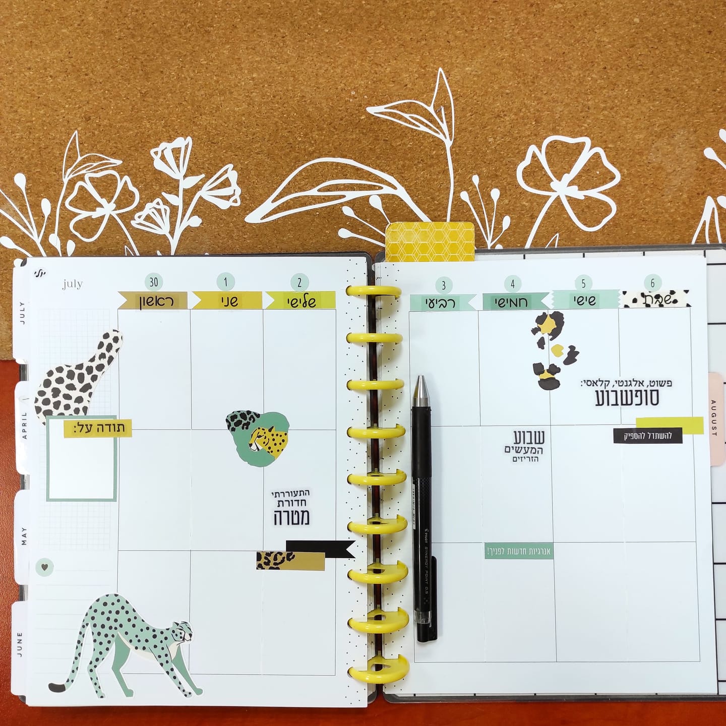 Customer photo review of Planner Stickers - Colorful Leopard