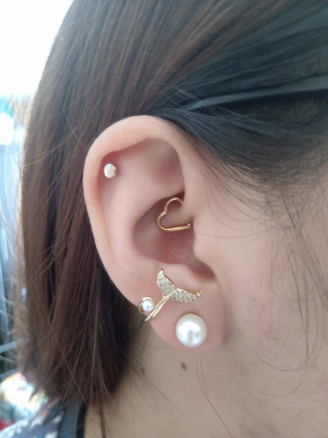 Customer photo review of Piercing Cristal Aurora