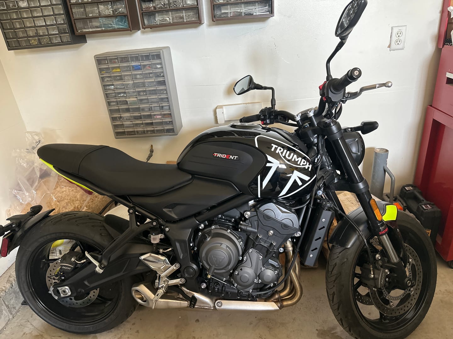 Customer photo review of Triumph Trident 660 Radiator Side Covers
