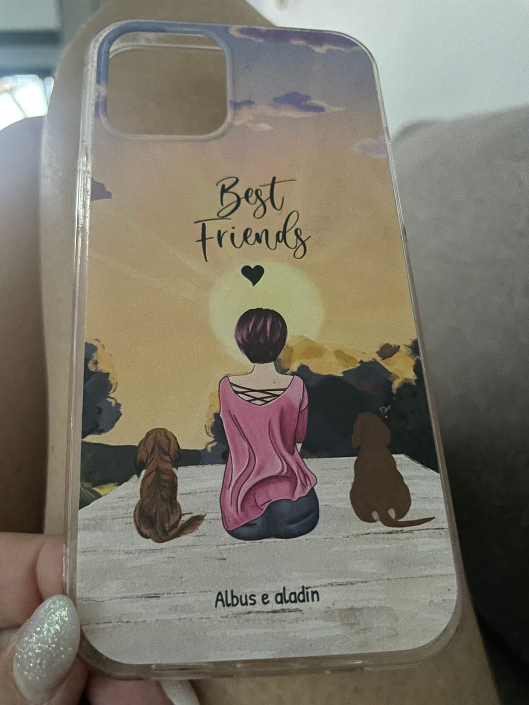 Customer photo review of Insieme al mio animale domestico – Custodia per il telefono personalizzata