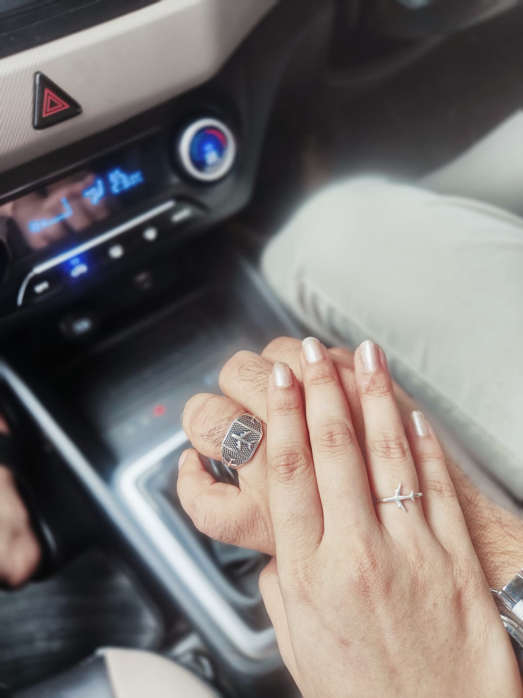 Customer photo review of Airplane Sterling Silver Ring