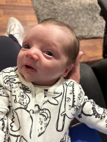 Customer photo review of The Original Initial Letter Necklace