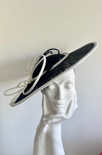 Customer photo review of Sinamay Saucer Fascinator Base 44cm HA046