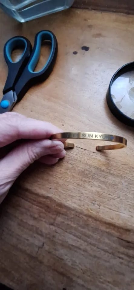 Customer photo review of Bracelet Jonc Couple