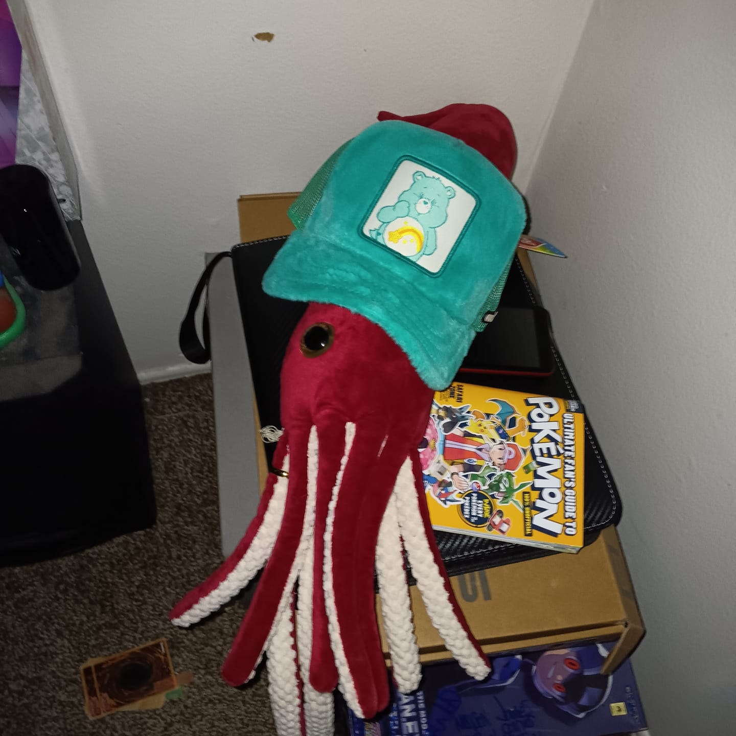 Customer photo review of OVERLORD X Care bears:  Wish Bear Trucker Cap