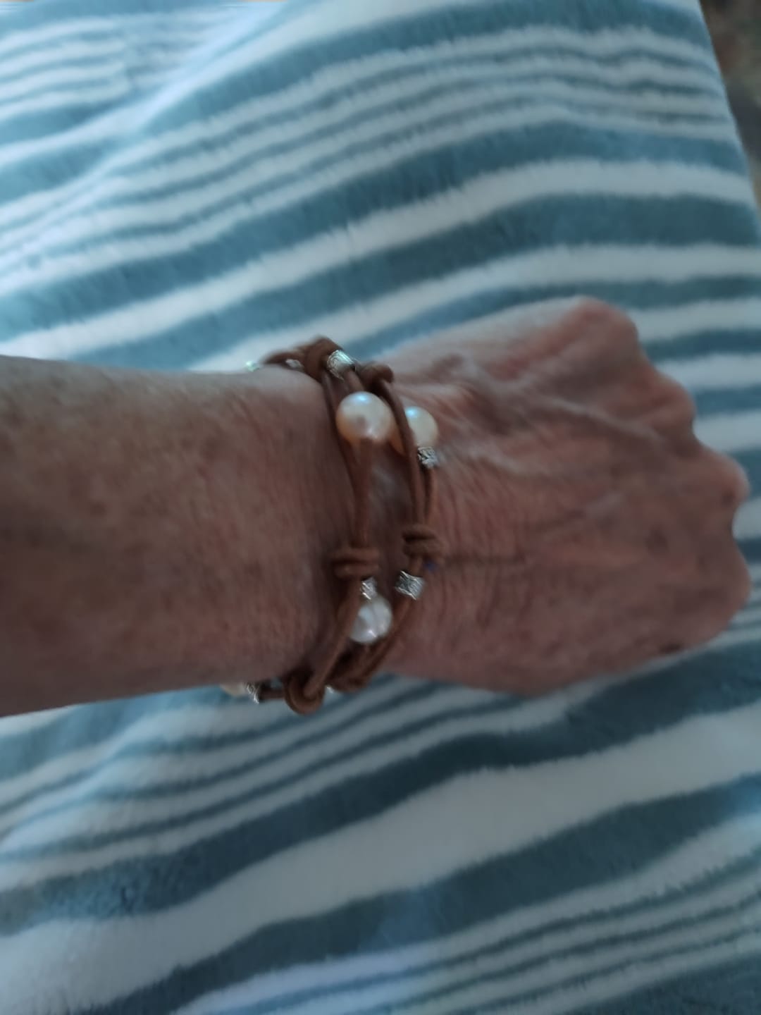 Customer photo review of Vintage Freshwater Pearl Bracelet