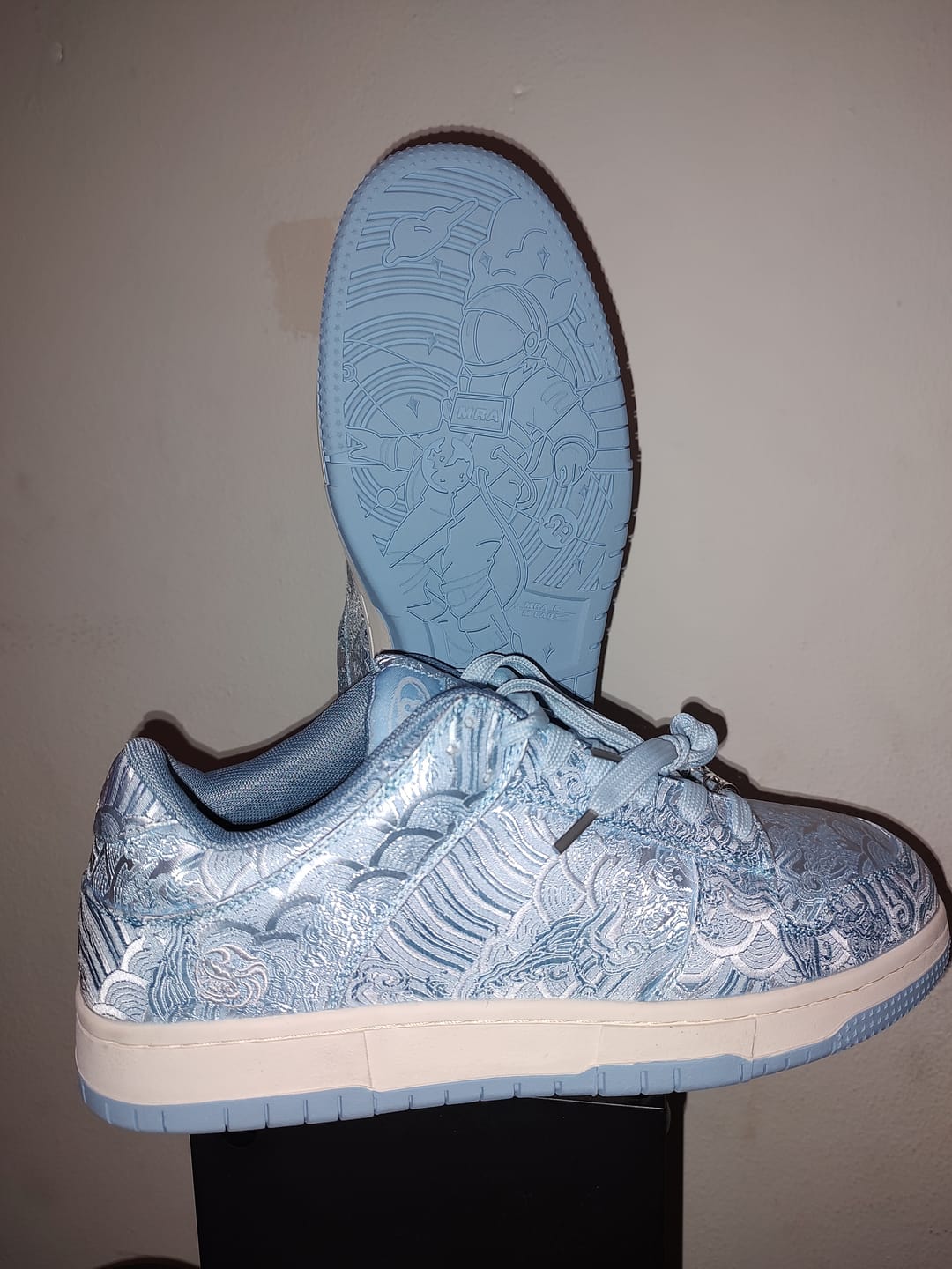 Customer photo review of Nihonga inspired Silk Sneakers