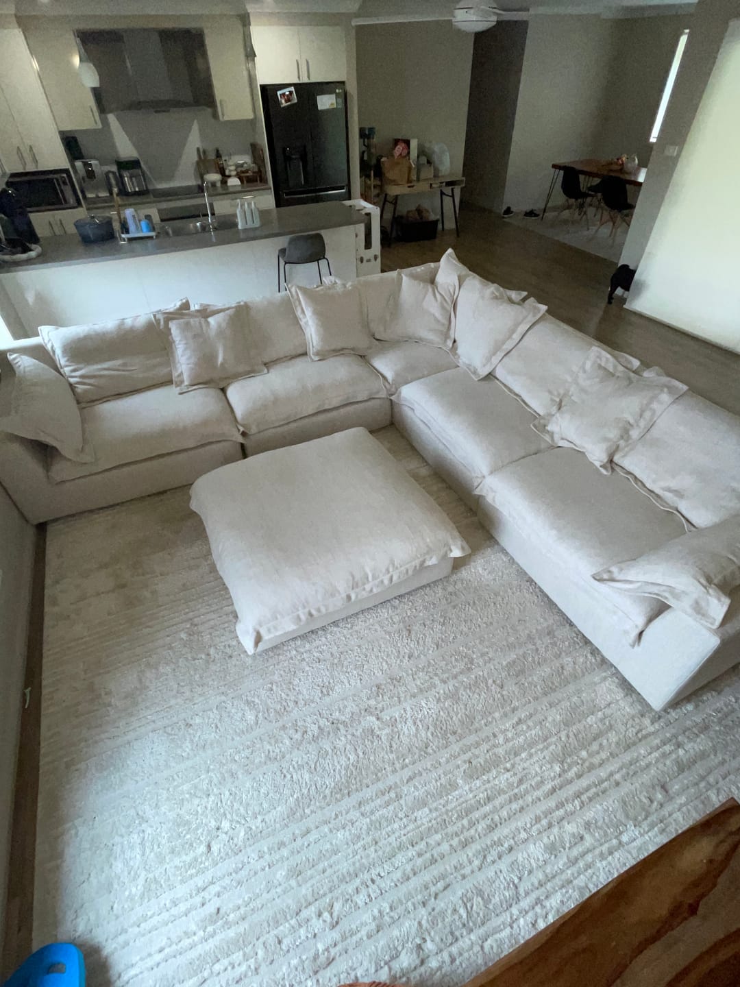 Customer photo review of Cloud Cosy | Feather Cloud Modular Couch 5 Pcs Corner with Ottoman