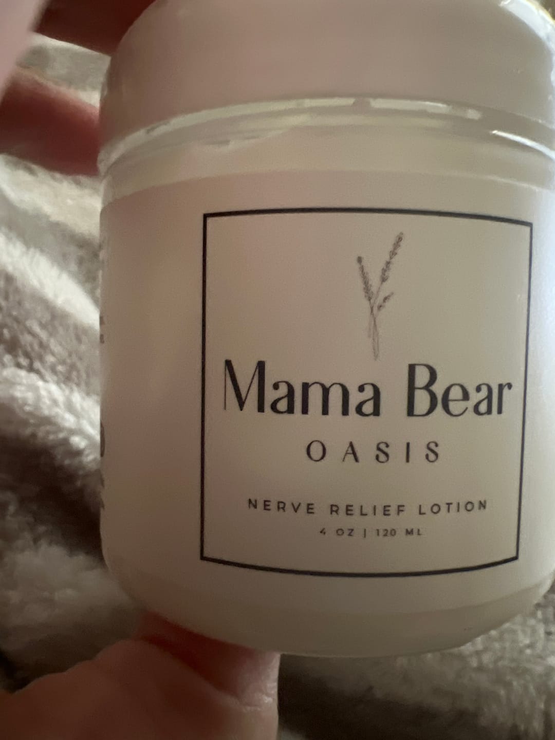 Customer photo review of 2 Pack - Mama Bear Nerve Relief Lotion