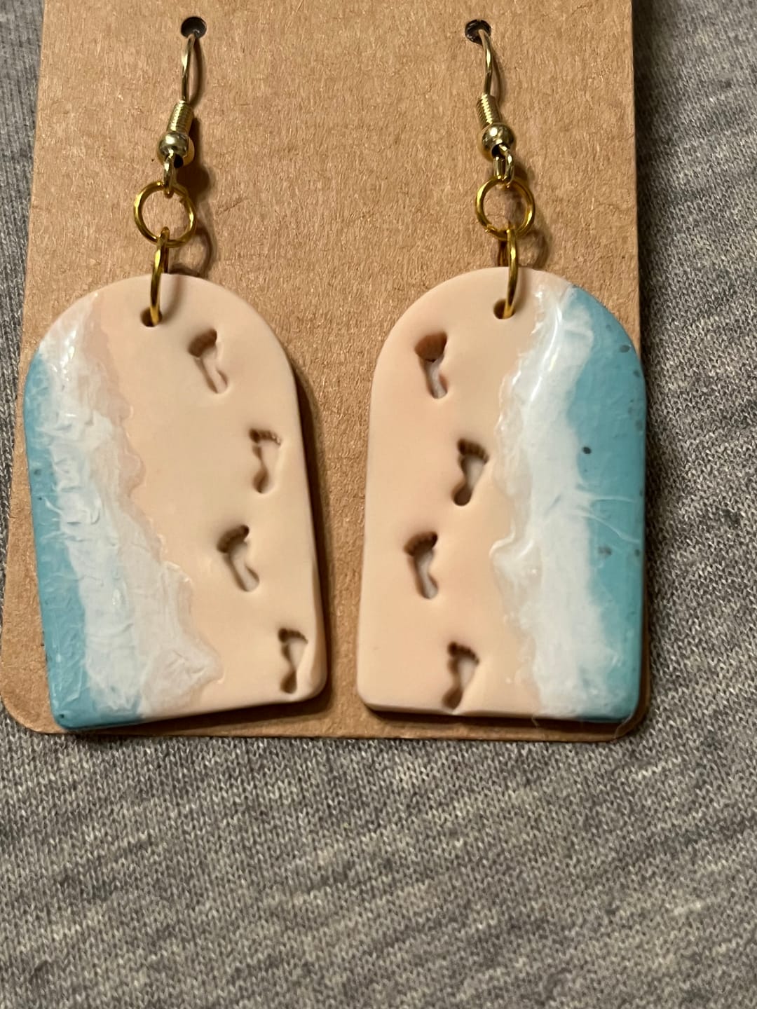 Customer photo review of Footprints Polymer Clay Stamps
