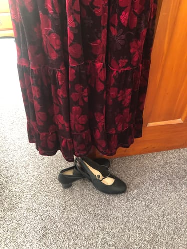 Customer photo review of Piccadilly Ref: 110140 Business Court Mary Jane Shoe Medium Heel in Black