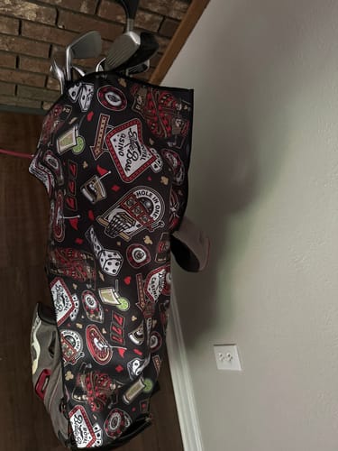 Customer photo review of High Roller Black - Magnetic Golf Towel