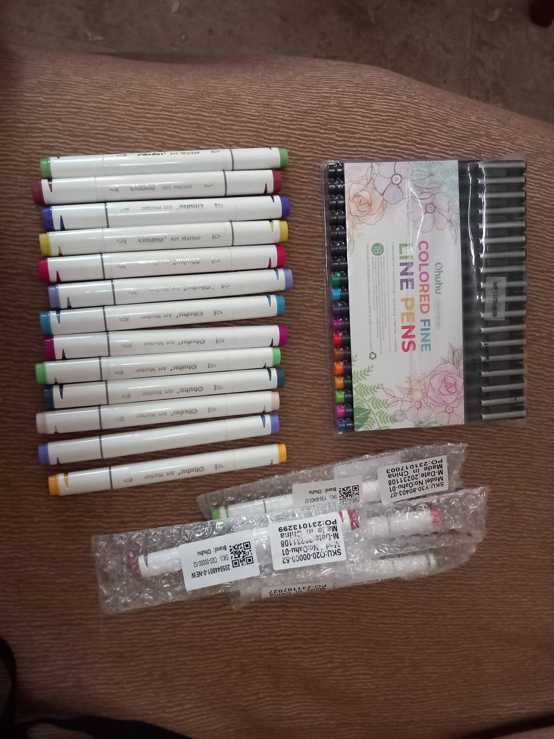 Customer photo review of Ohuhu Oahu RV783 / R213 Individual Marker, Fine & Chisel