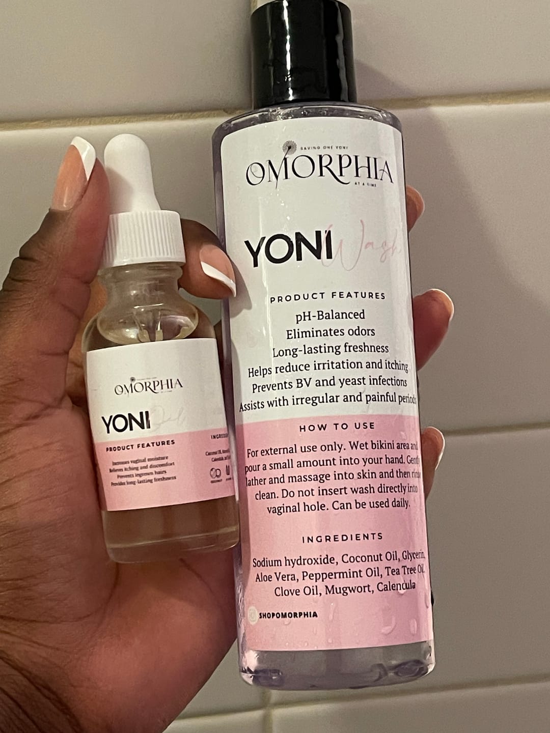 Customer photo review of Yoni Wash + Yoni Oil