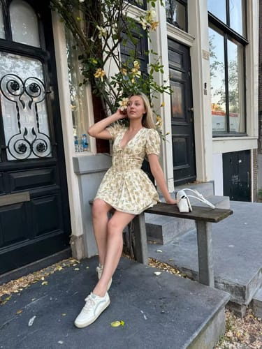 Customer photo review of Lilyana Floral Mini Sundress