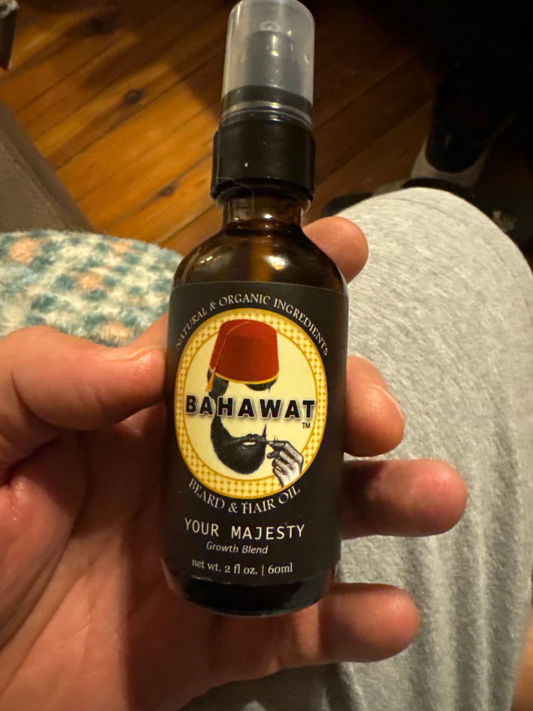 Customer photo review of MEDITERRANEAN CITRUS HAIR & BEARD OIL - "YOUR MAJESTY" - 2 OZ