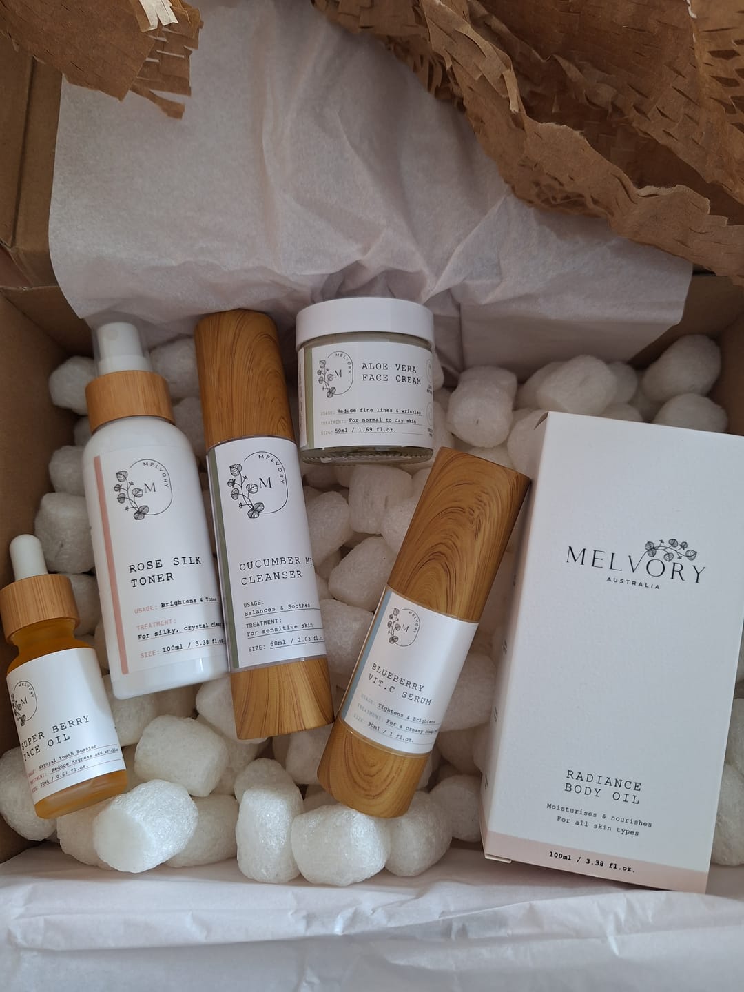 Customer photo review of Cleopatra Beauty Set (Dry Skin)