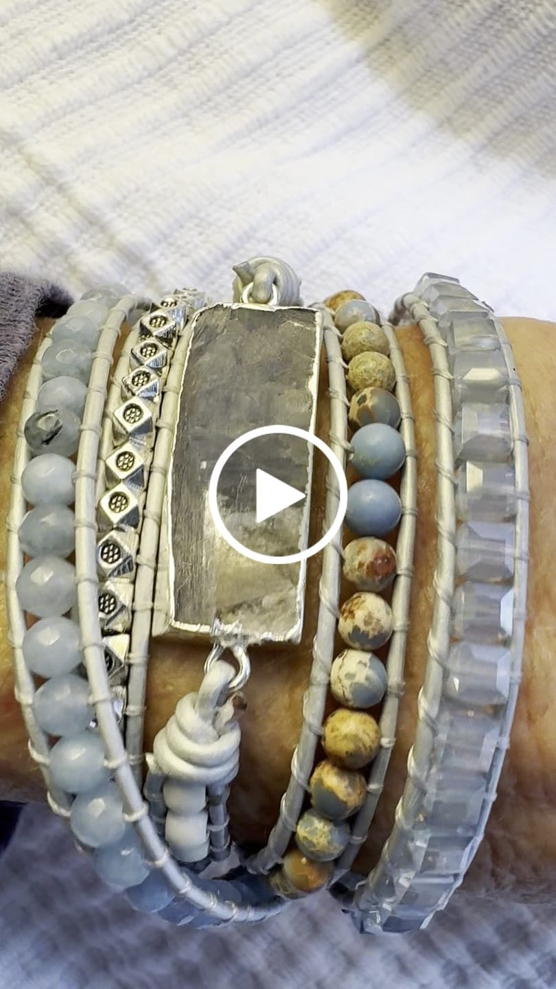 Customer video review of Healing Topaz Queen Silver Wrap Bracelet