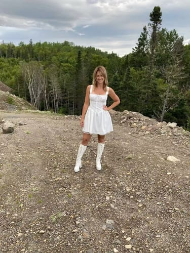 Customer photo review of Adelle Mini Dress