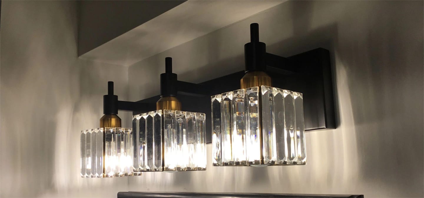 Customer photo review of Modern Luxury Bathroom Crystal Wall Light