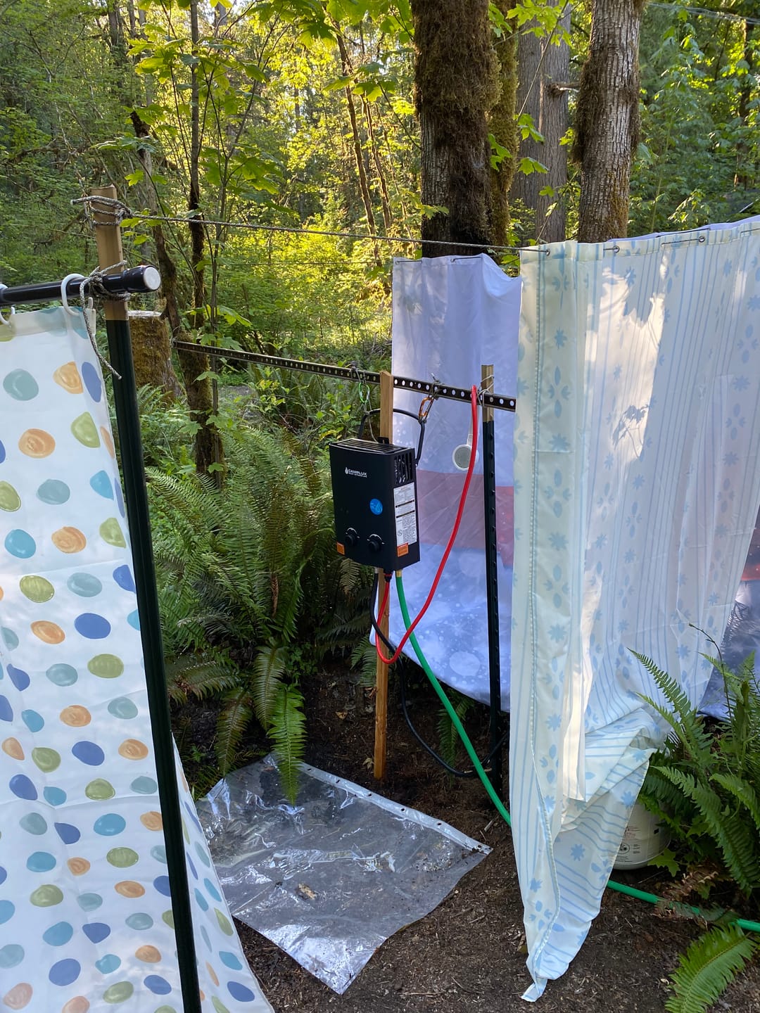 Customer photo review of Camplux Propane Off-Grid Portable Water Heater for RV, Trailer & Camper - Black
