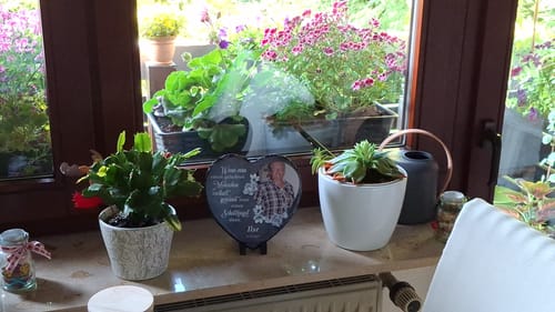 Customer photo review of Schutzengel - Individuelles Schieferherz