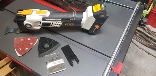 Customer photo review of Cordless Anti-vibration Multitool 18V