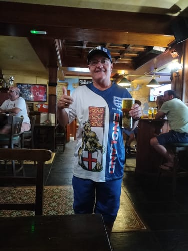 Customer photo review of Unisex Cap,  Custom England Football Name Cap, England Three Lion