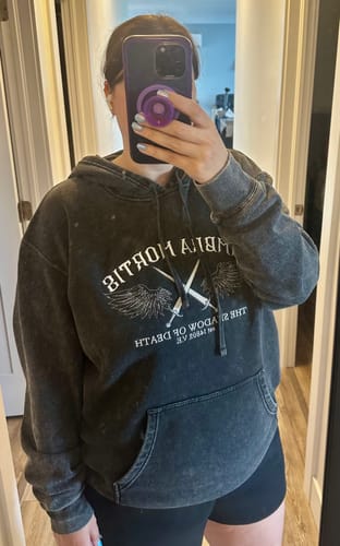Customer photo review of Umbra Mortis premium hoodie