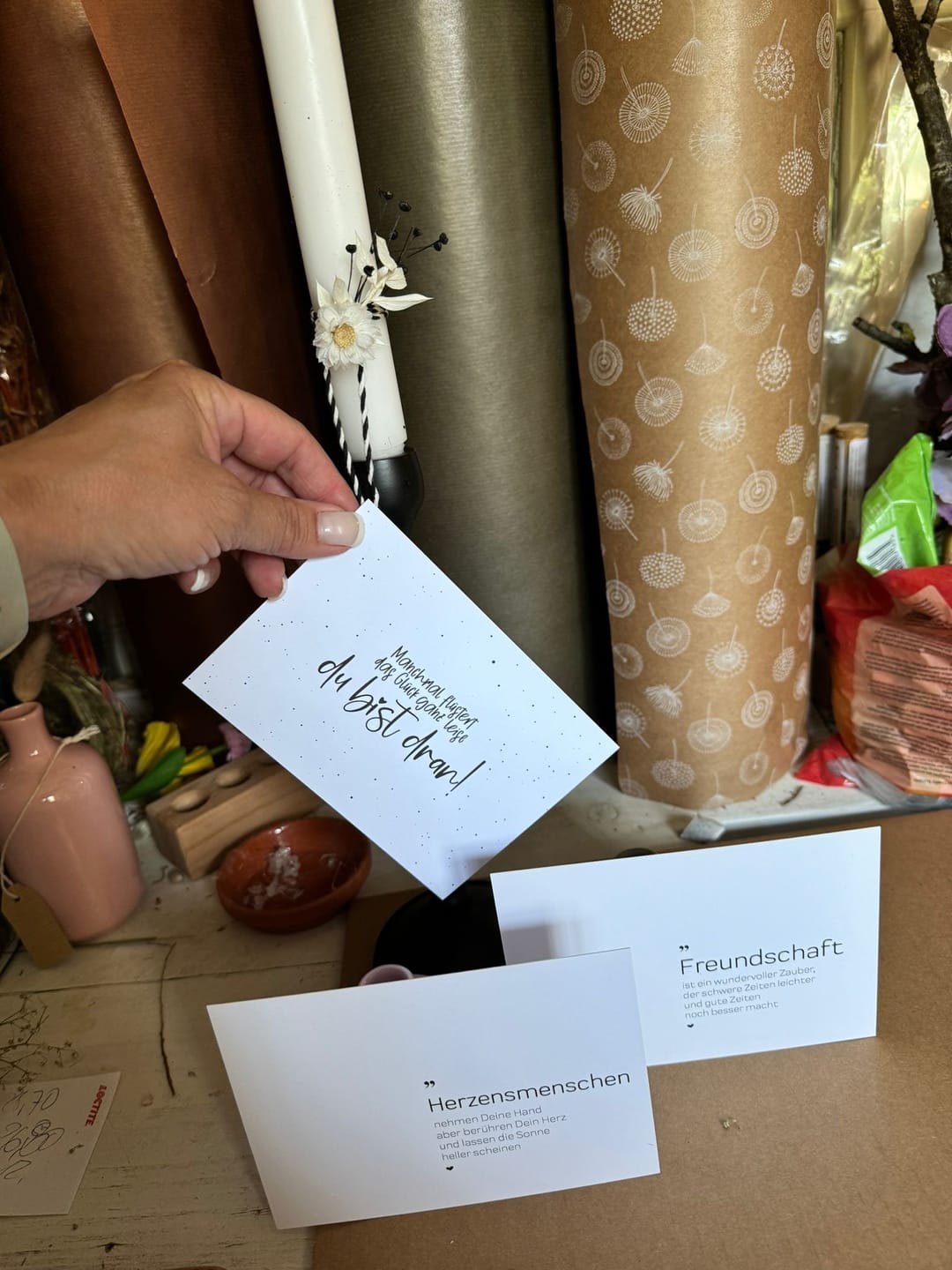 Customer photo review of Manchmal flüstert das Glück