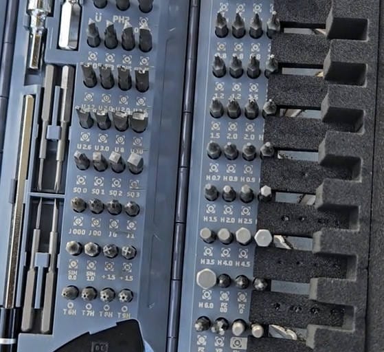 Customer photo review of EZARC I.E.S 181 in 1 Electric Screwdriver Set