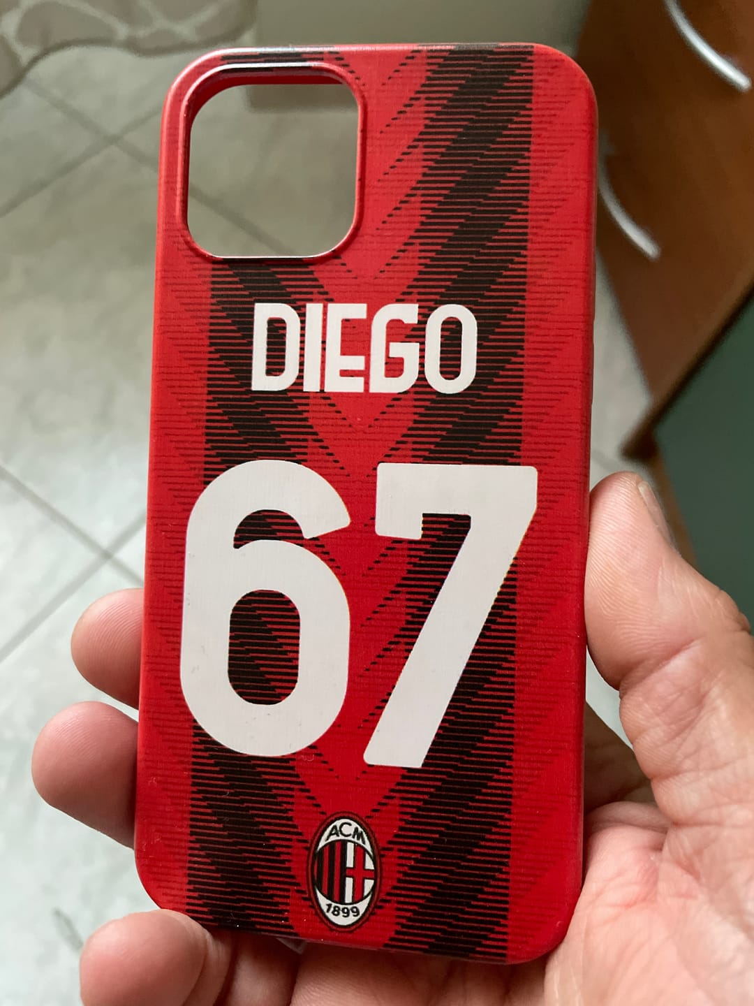 Customer photo review of MILAN - COVER PERSONALIZZABILE