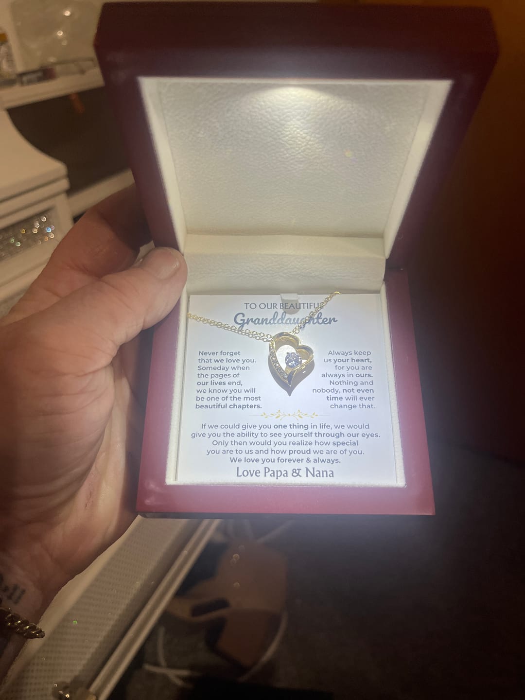 Customer photo review of To My Beautiful Granddaughter - Forever Love Gift Set - SS596