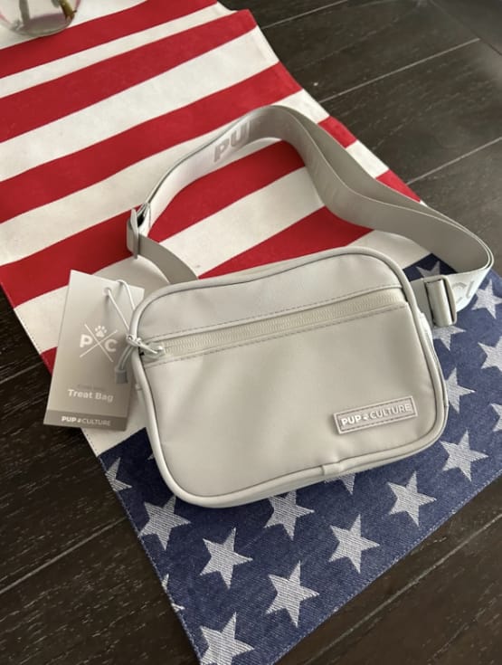 Customer photo review of Cross Body Dog Treat Bag *50% OFF Launch Sale*
