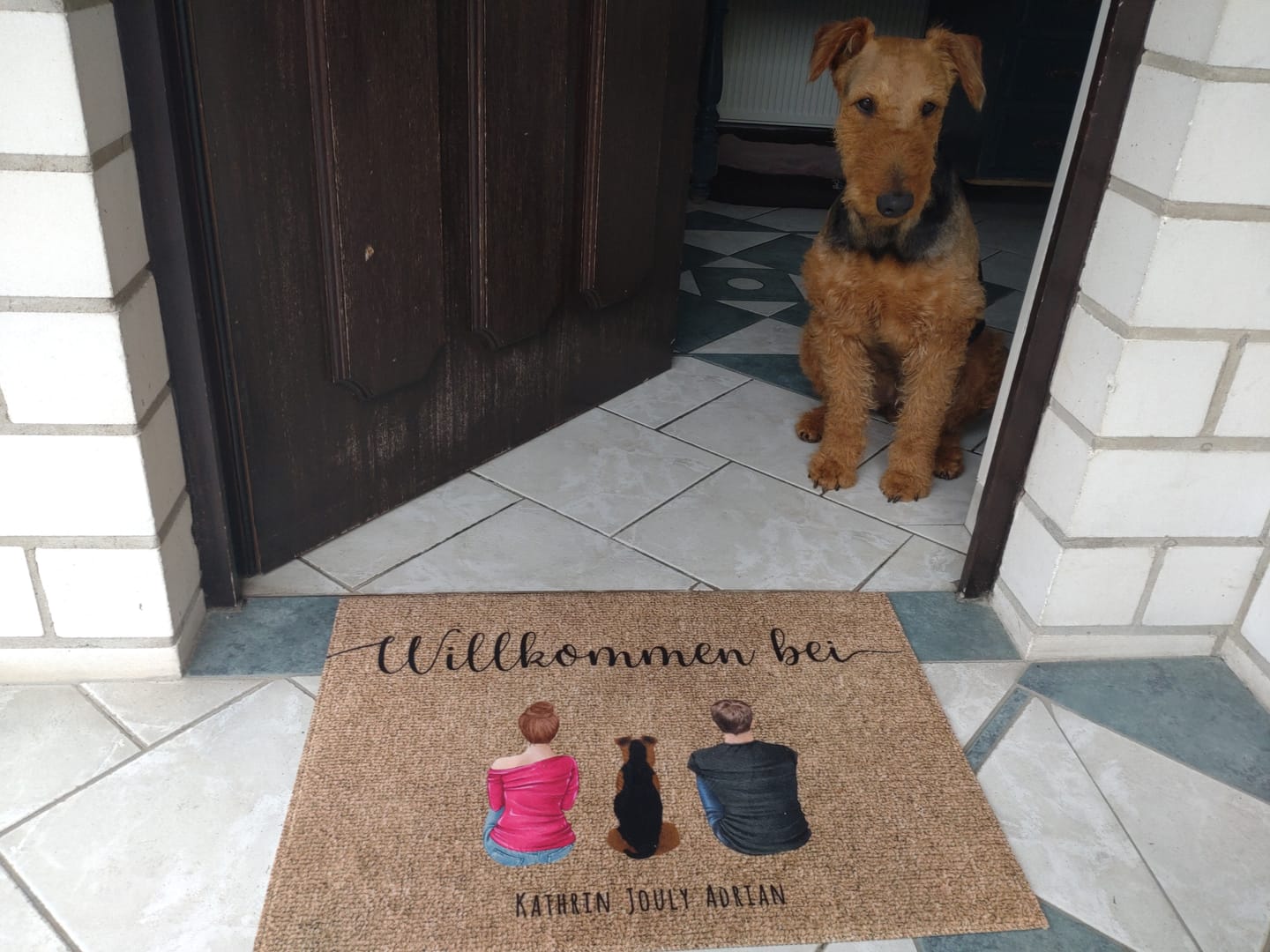 Customer photo review of Pärchen - Individuelle Fußmatte