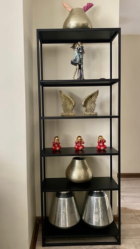 Customer photo review of ESTANTERÍA 6 NIVEL METAL BLACK