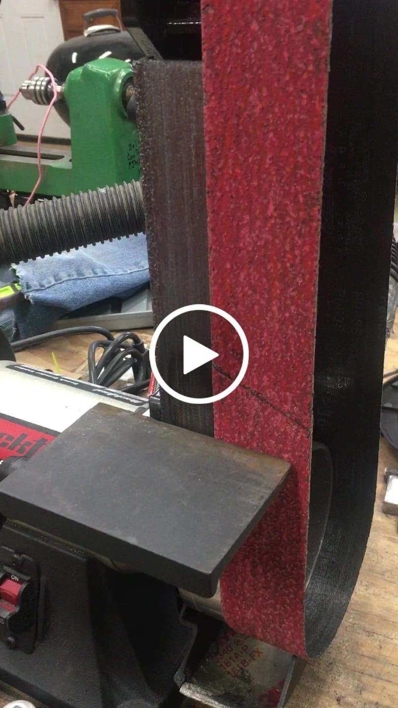 Customer video review of 2" x 42" Sanding Belts for Stock Removal