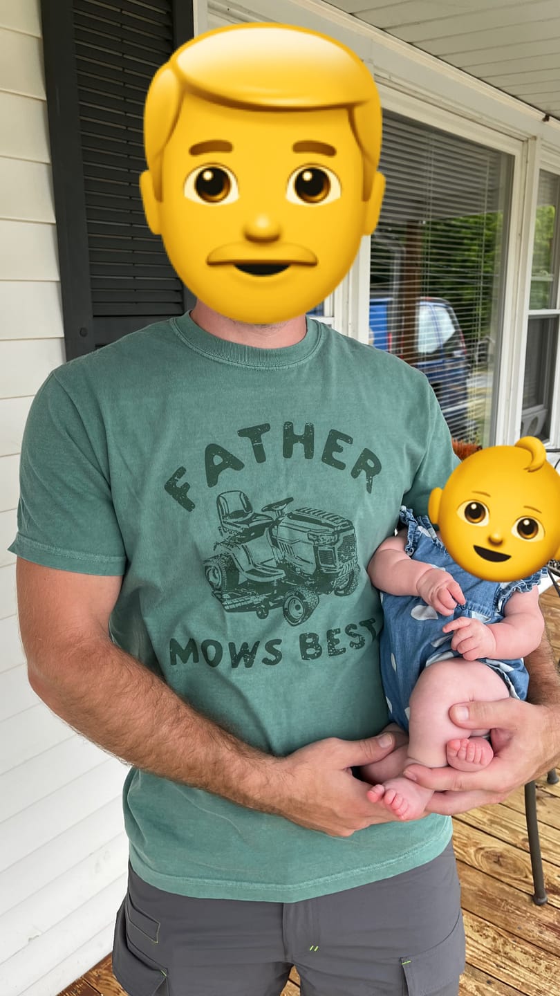Customer photo review of Father Mows Best