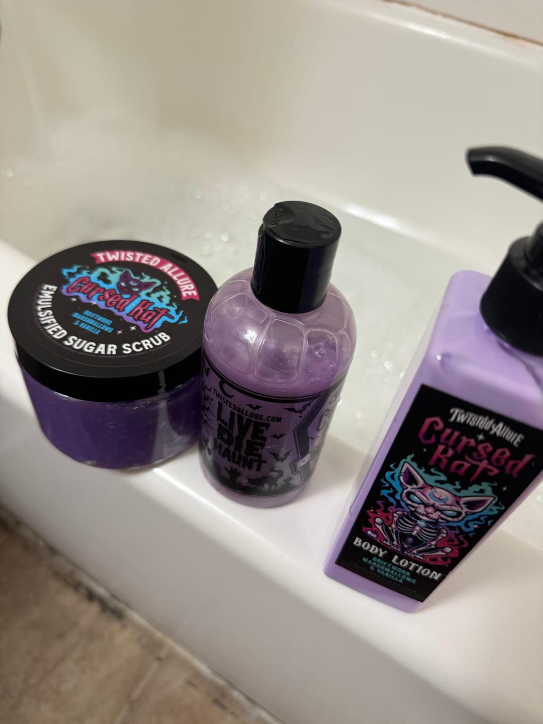 Customer photo review of Cursed Kat Body Lotion