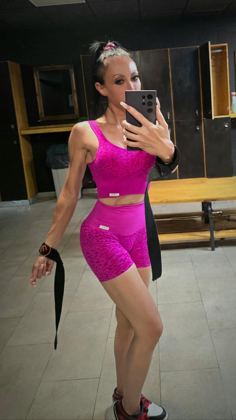 Customer photo review of Shorts Jungle Leopardo Fuxia
