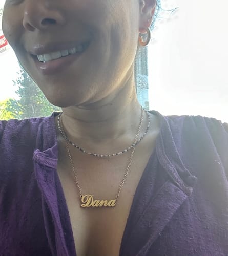Customer photo review of Personalized Name Necklace