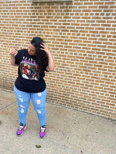 Customer photo review of CUSTOM VINTAGE TEE